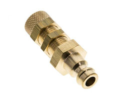 Brass DN 5 Air Coupling Plug 4x6 mm Union Nut Bulkhead