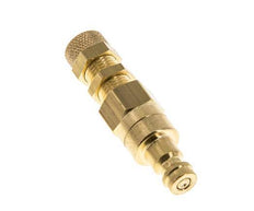 Brass DN 5 Air Coupling Plug 4x6 mm Union Nut Bulkhead Double Shut-Off