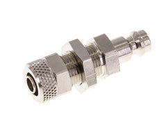 Nickel-plated Brass DN 5 Air Coupling Plug 6x8 mm Union Nut Bulkhead