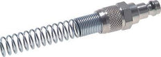 Nickel-plated Brass DN 5 Air Coupling Plug 4x6 mm Union Nut Bend-Protect Rotatable