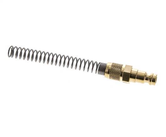Brass DN 5 Air Coupling Plug 4x6 mm Union Nut Bend-Protect [2 Pieces]