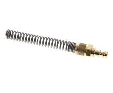 Brass DN 5 Air Coupling Plug 6x8 mm Union Nut Bend-Protect