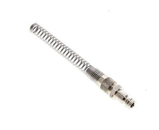 Nickel-plated Brass DN 5 Air Coupling Plug 4x6 mm Union Nut Bend-Protect [2 Pieces]