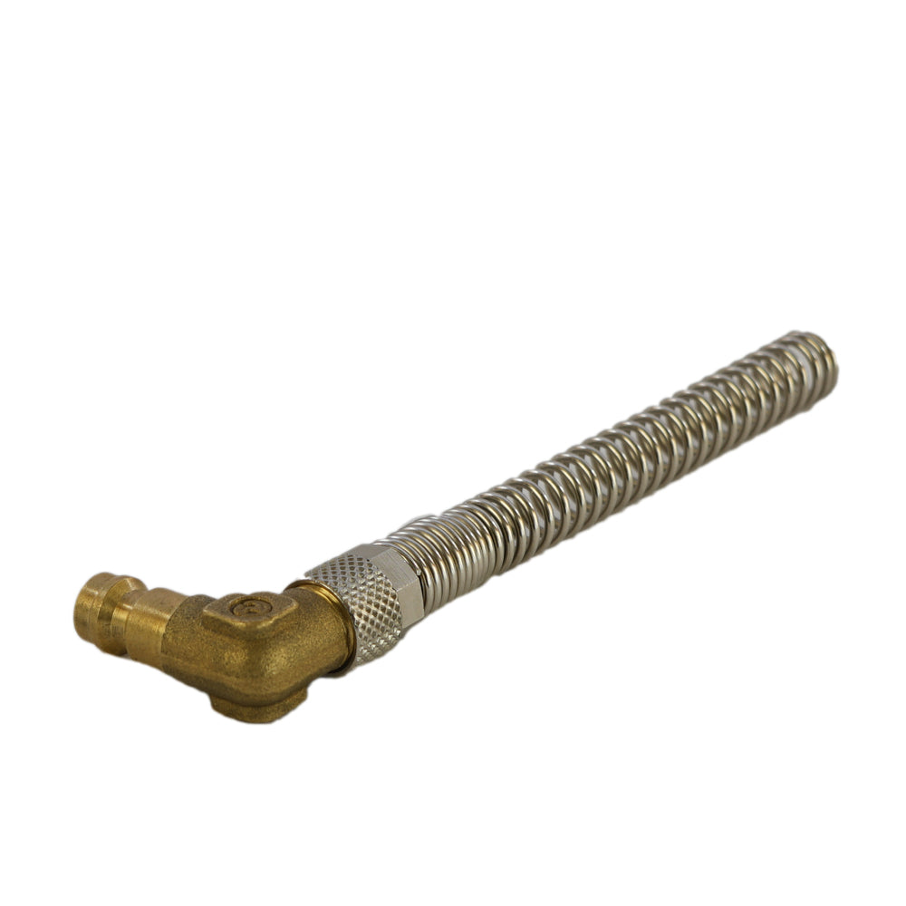 Brass DN 5 Air Coupling Plug 4x6 mm Union Nut Bend-Protect Angle [2 Pieces]