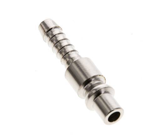 Hardened steel DN 5.5 (Orion) Air Coupling Plug 6 mm Hose Pillar [2 Pieces]