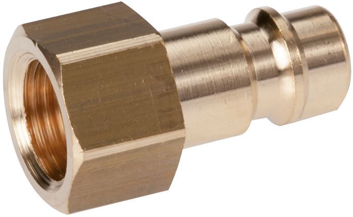 Brass DN 7.2 (Euro) Air Coupling Plug G 1/4 inch Female [5 Pieces]
