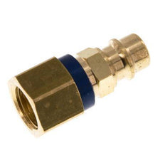 Brass DN 7.2 (Euro) Blue-Coded Air Coupling Plug G 1/4 inch Female