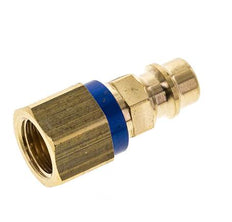 Brass DN 7.2 (Euro) Blue-Coded Air Coupling Plug G 1/4 inch Female