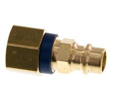 Brass DN 7.2 (Euro) Blue-Coded Air Coupling Plug G 1/4 inch Female