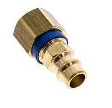 Brass DN 7.2 (Euro) Blue-Coded Air Coupling Plug G 1/4 inch Female