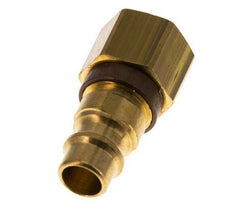 Brass DN 7.2 (Euro) Brown-Coded Air Coupling Plug G 1/4 inch Female