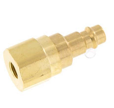 Brass DN 7.2 (Euro) Air Coupling Plug G 1/8 inch Female with Check Valve