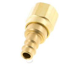 Brass DN 7.2 (Euro) Air Coupling Plug G 1/8 inch Female with Check Valve