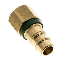Brass DN 7.2 (Euro) Green-Coded Air Coupling Plug G 1/4 inch Female