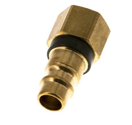 Brass DN 7.2 (Euro) Green-Coded Air Coupling Plug G 1/4 inch Female