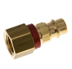Brass DN 7.2 (Euro) Red-Coded Air Coupling Plug G 1/4 inch Female