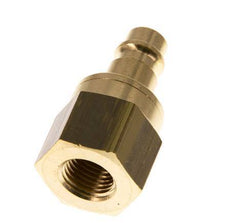 Brass DN 7.2 (Euro) Air Coupling Plug G 1/4 inch Female Double Shut-Off