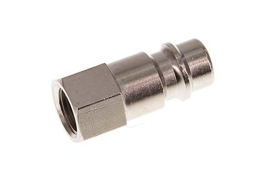 Nickel-plated Brass DN 7.2 (Euro) Air Coupling Plug G 1/8 inch Female [2 Pieces]