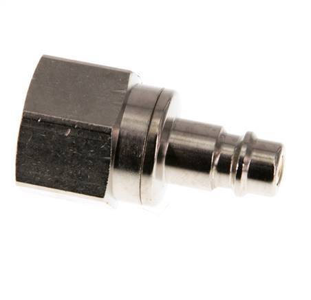 Nickel-plated Brass DN 7.2 (Euro) Air Coupling Plug G 1/2 inch Female Double Shut-Off