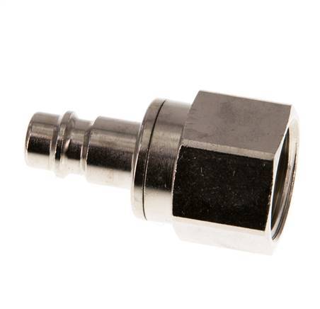 Nickel-plated Brass DN 7.2 (Euro) Air Coupling Plug G 1/2 inch Female Double Shut-Off