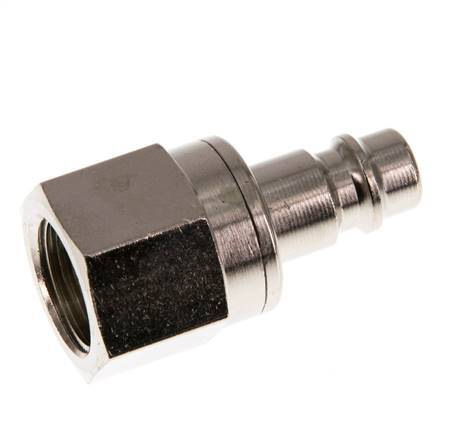 Nickel-plated Brass DN 7.2 (Euro) Air Coupling Plug G 3/8 inch Female Double Shut-Off