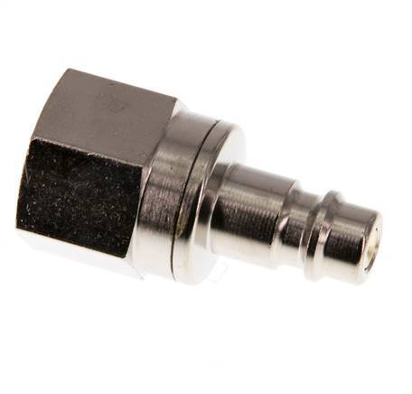 Nickel-plated Brass DN 7.2 (Euro) Air Coupling Plug G 3/8 inch Female Double Shut-Off