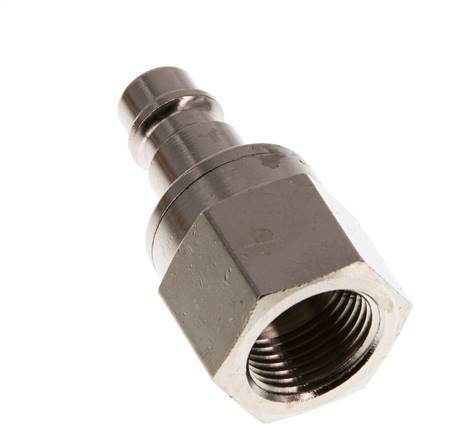 Nickel-plated Brass DN 7.2 (Euro) Air Coupling Plug G 3/8 inch Female Double Shut-Off