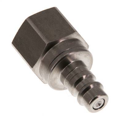 Stainless steel DN 7.2 (Euro) Air Coupling Plug G 1/2 inch Female Double Shut-Off