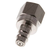 Stainless steel DN 7.2 (Euro) Air Coupling Plug G 1/4 inch Female Double Shut-Off