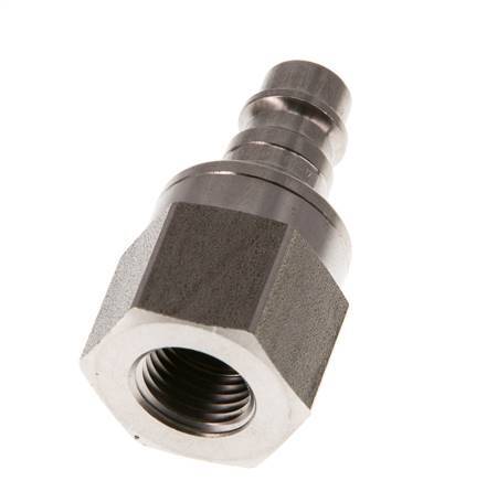 Stainless steel DN 7.2 (Euro) Air Coupling Plug G 1/4 inch Female Double Shut-Off