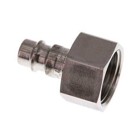 Stainless Steel 316L DN 7.2 (Euro) Air Coupling Plug G 1/2 inch Female