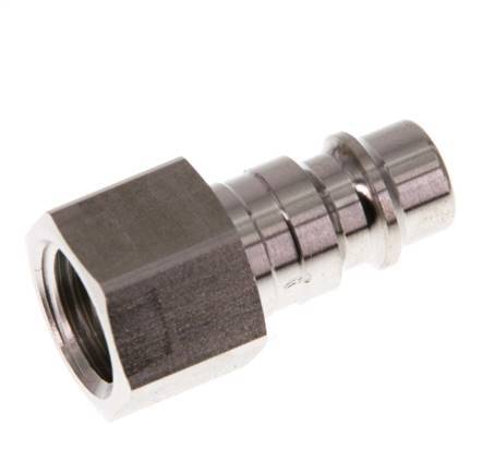 Stainless Steel 316L DN 7.2 (Euro) Air Coupling Plug G 1/4 inch Female