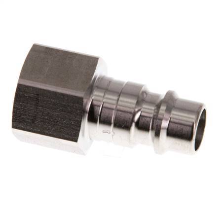 Stainless Steel 316L DN 7.2 (Euro) Air Coupling Plug G 1/4 inch Female