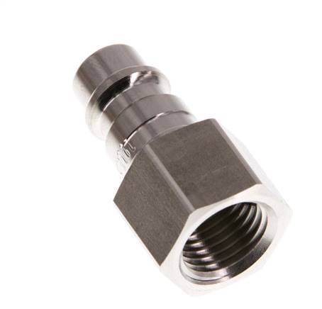 Stainless Steel 316L DN 7.2 (Euro) Air Coupling Plug G 1/4 inch Female