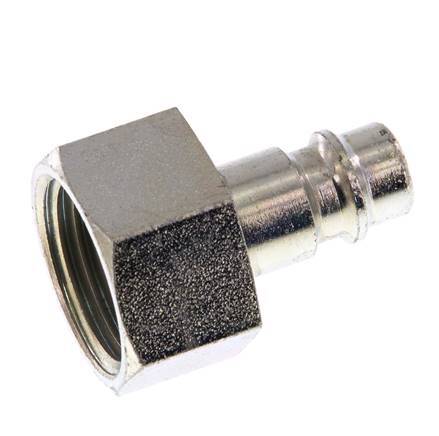 Hardened steel DN 7.2 (Euro) Air Coupling Plug G 1/2 inch Female [2 Pieces]