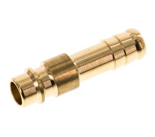 Brass DN 7.2 (Euro) Air Coupling Plug 10 mm Hose Pillar [5 Pieces]