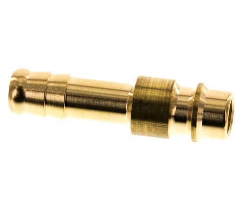 Brass DN 7.2 (Euro) Air Coupling Plug 8 mm Hose Pillar [5 Pieces]