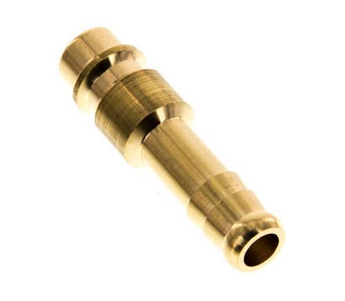 Brass DN 7.2 (Euro) Air Coupling Plug 8 mm Hose Pillar [5 Pieces]