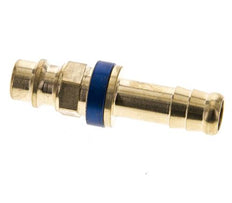 Brass DN 7.2 (Euro) Blue-Coded Air Coupling Plug 9 mm Hose Pillar