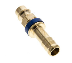 Brass DN 7.2 (Euro) Blue-Coded Air Coupling Plug 9 mm Hose Pillar