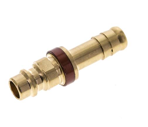 Brass DN 7.2 (Euro) Brown-Coded Air Coupling Plug 9 mm Hose Pillar
