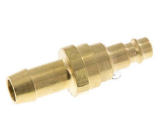 Brass DN 7.2 (Euro) Air Coupling Plug 13 mm Hose Pillar with Check Valve
