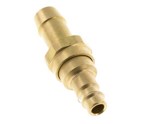 Brass DN 7.2 (Euro) Air Coupling Plug 13 mm Hose Pillar with Check Valve