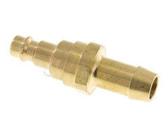Brass DN 7.2 (Euro) Air Coupling Plug 13 mm Hose Pillar with Check Valve