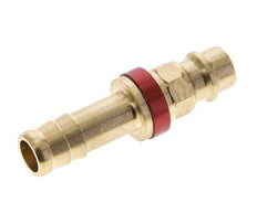 Brass DN 7.2 (Euro) Red-Coded Air Coupling Plug 9 mm Hose Pillar