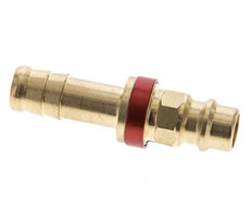 Brass DN 7.2 (Euro) Red-Coded Air Coupling Plug 9 mm Hose Pillar