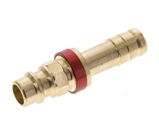 Brass DN 7.2 (Euro) Red-Coded Air Coupling Plug 9 mm Hose Pillar
