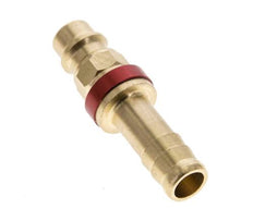 Brass DN 7.2 (Euro) Red-Coded Air Coupling Plug 9 mm Hose Pillar