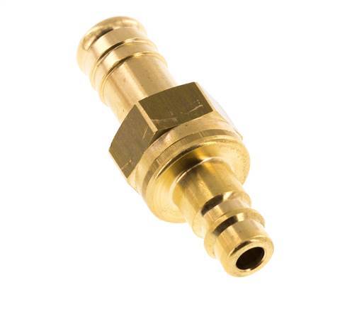 Brass DN 7.2 (Euro) Air Coupling Plug 13 mm Hose Pillar Safety