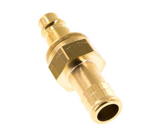 Brass DN 7.2 (Euro) Air Coupling Plug 13 mm Hose Pillar Safety